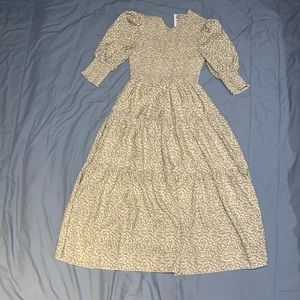 Blank white and black women’s dress